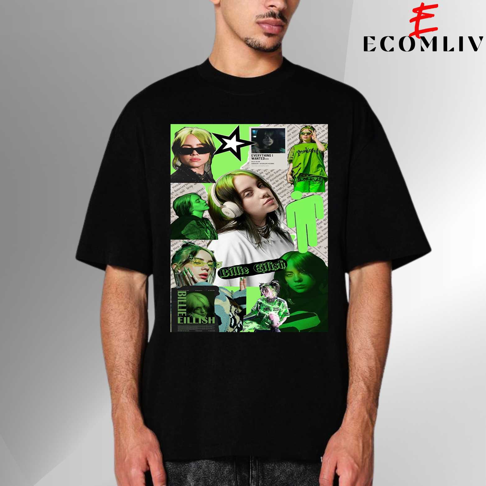 Billie Eilish Tee, Concert Outfit Shirt, Unisex Streetwear T-Shirt